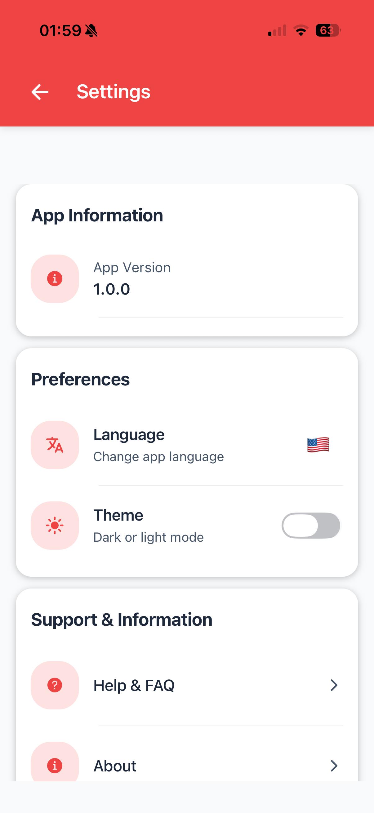 PhoneTemperature Storage Analysis Screen